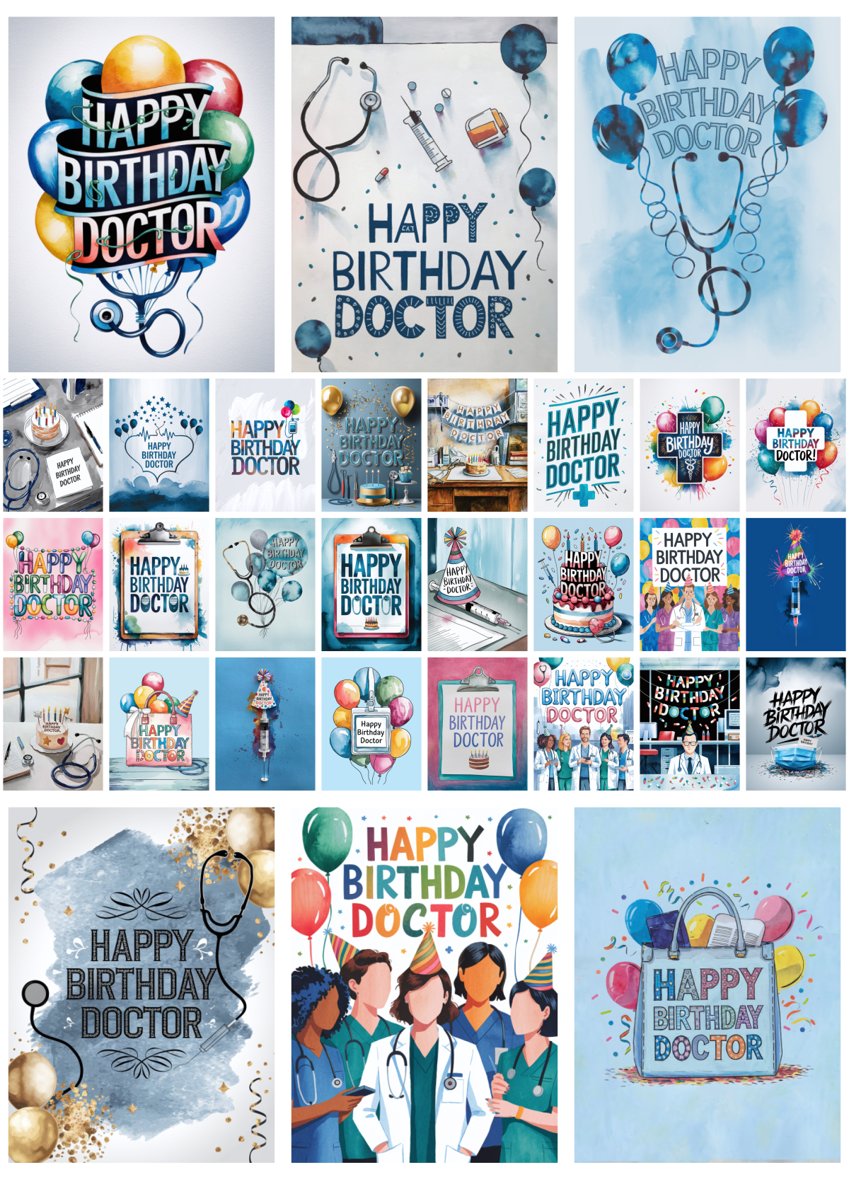 Celebrate a Doctor’s Birthday with 30 Free & Unique Designs!