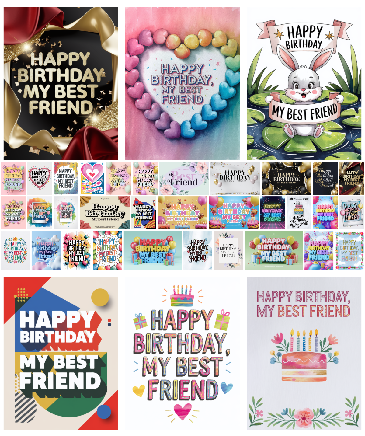 Celebrate Your Best Friend’s Birthday with 38 Free and Fabulous Designs!