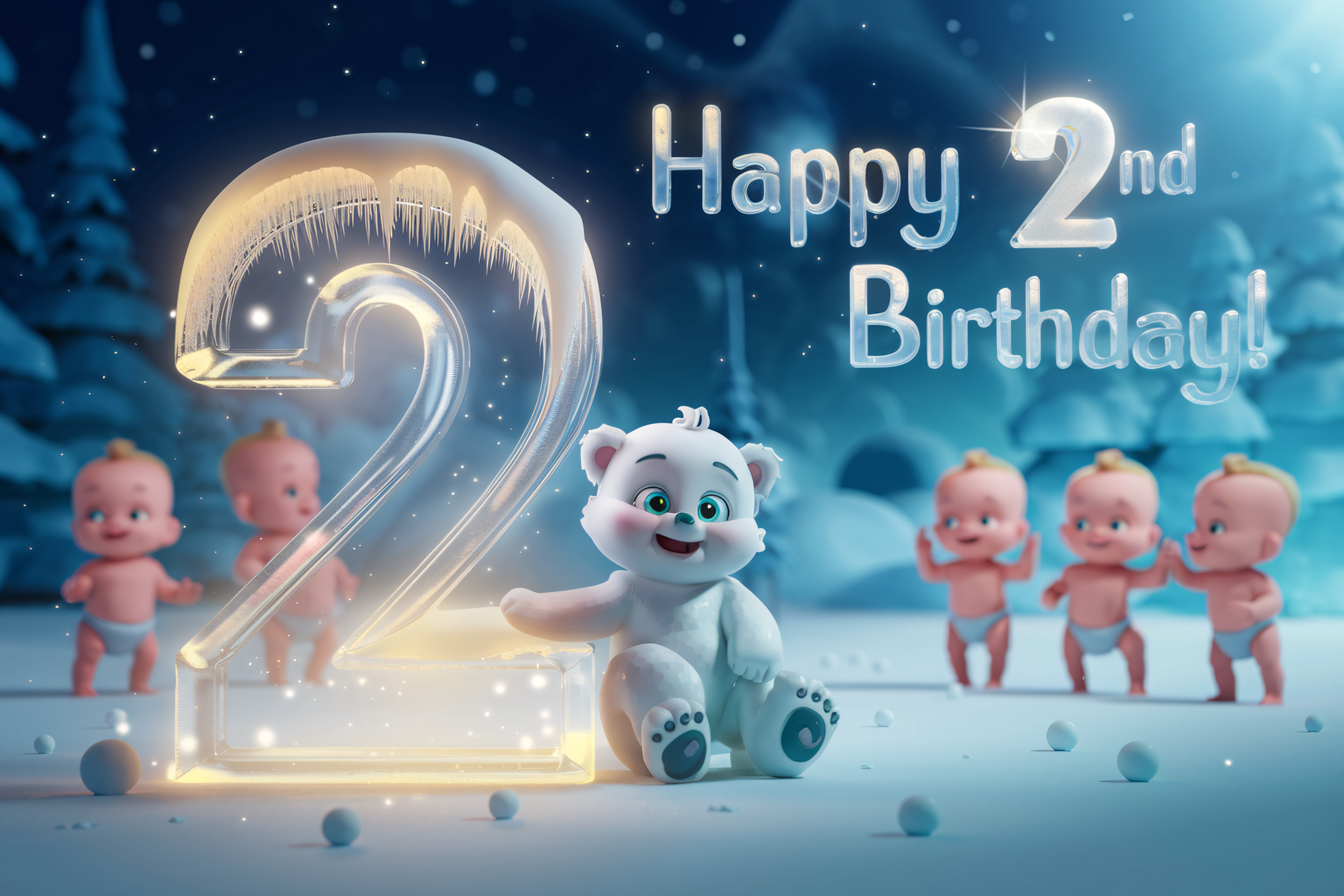 Happy 2nd Birthday Winter Wonderland