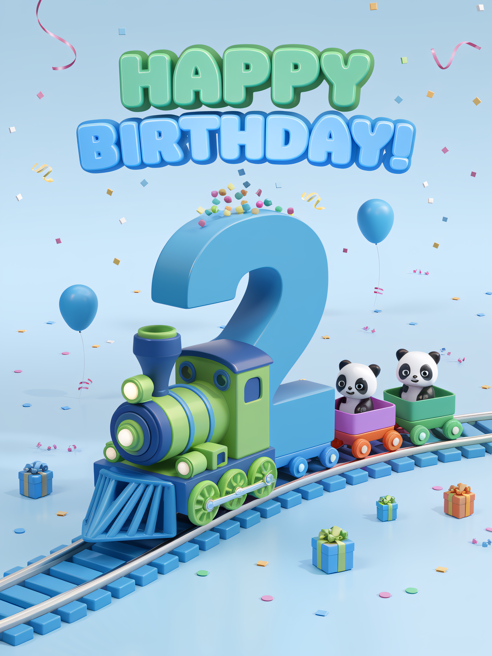 Happy 2nd Birthday Train Party