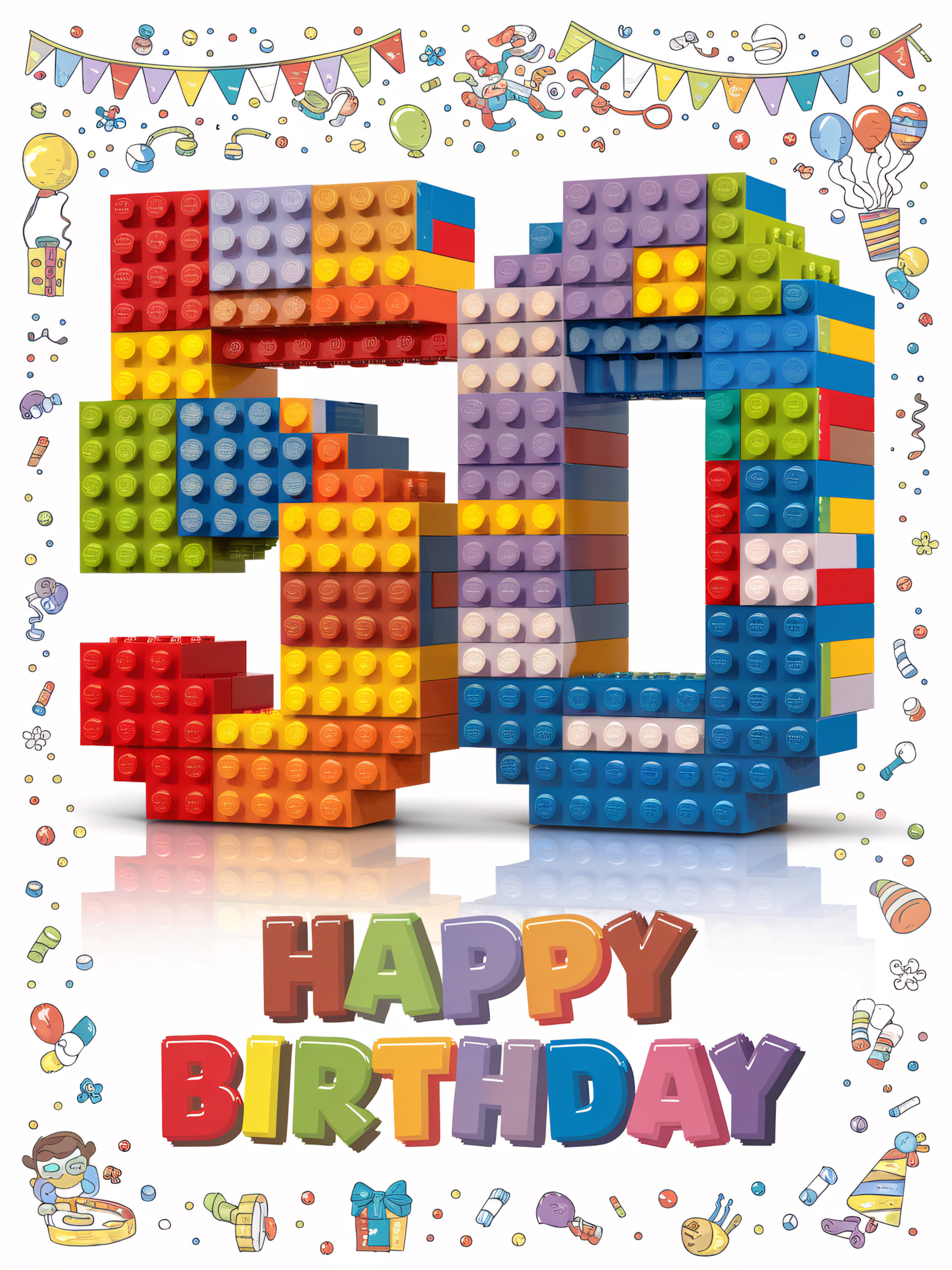 50th Birthday Lego Celebration