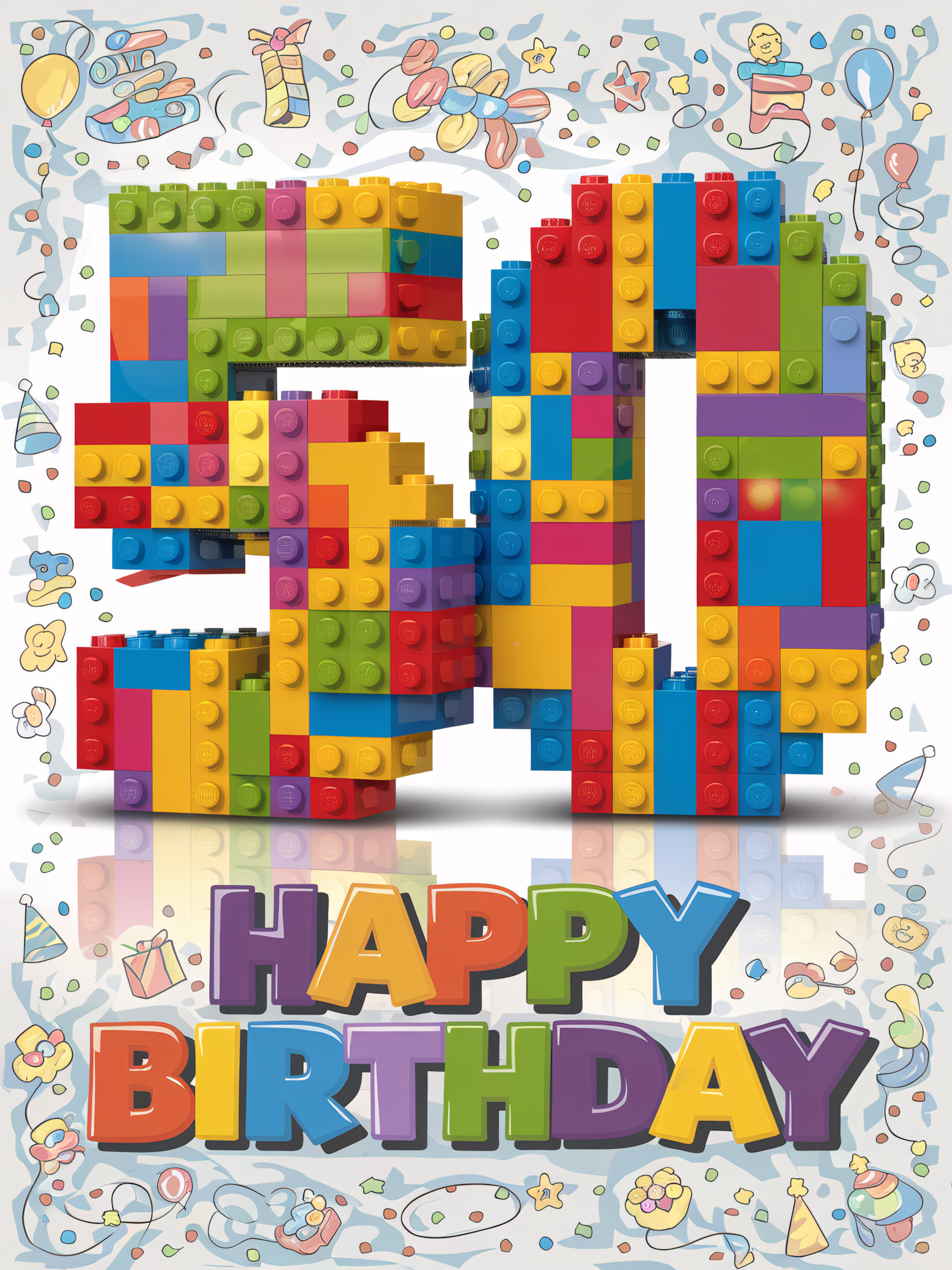 50th Birthday Lego Celebration