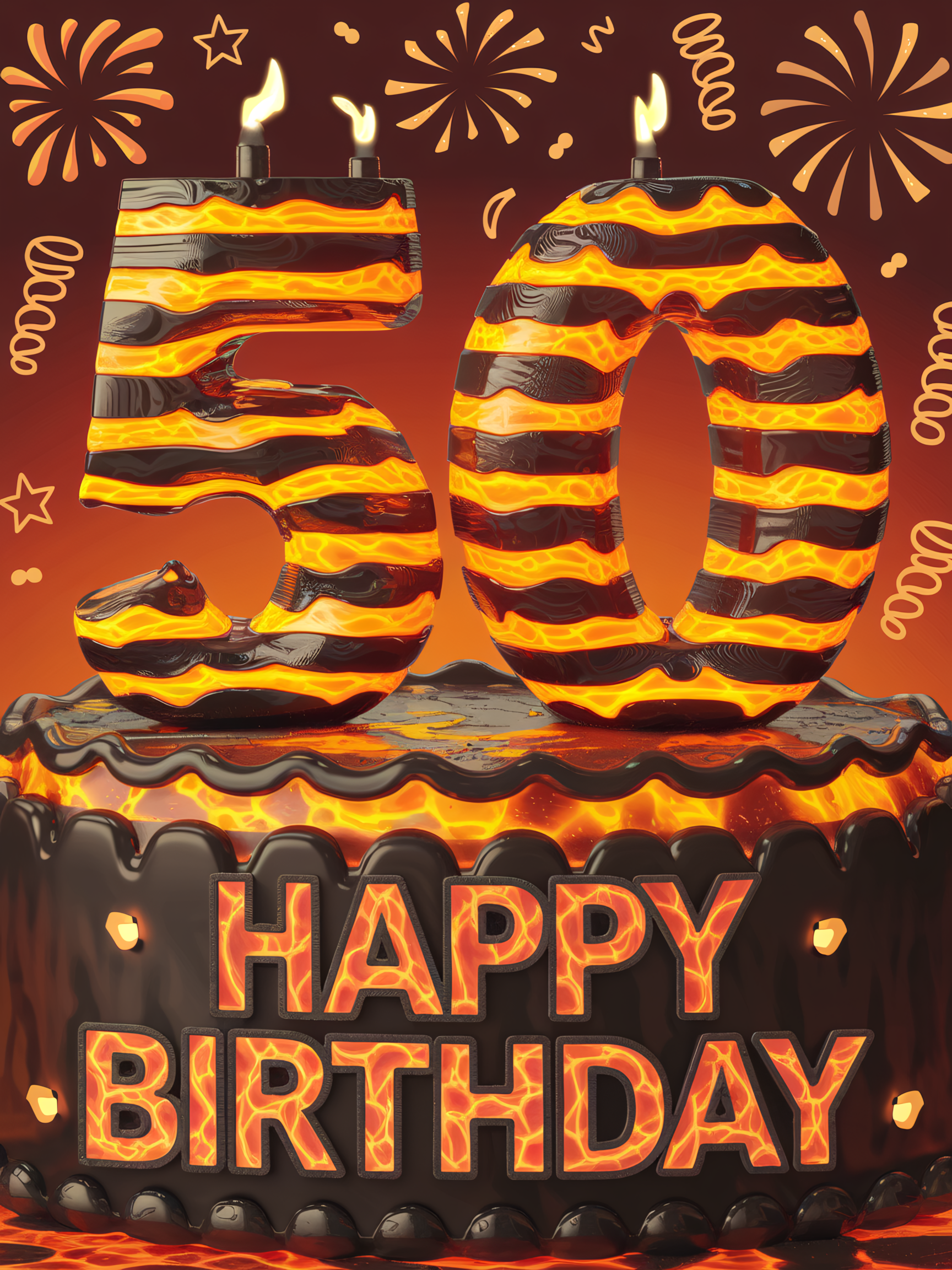 50th Birthday Lava Cake