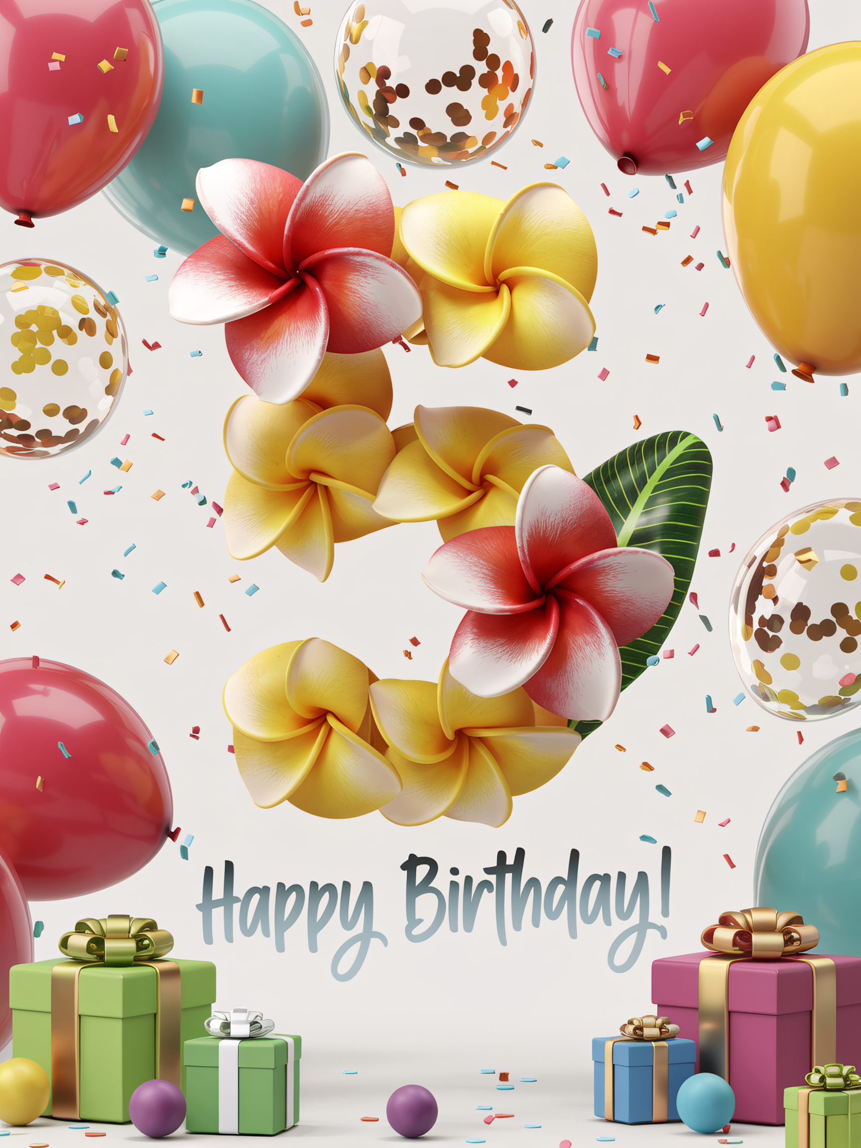 Happy 5th Birthday! A Tropical Floral Celebration