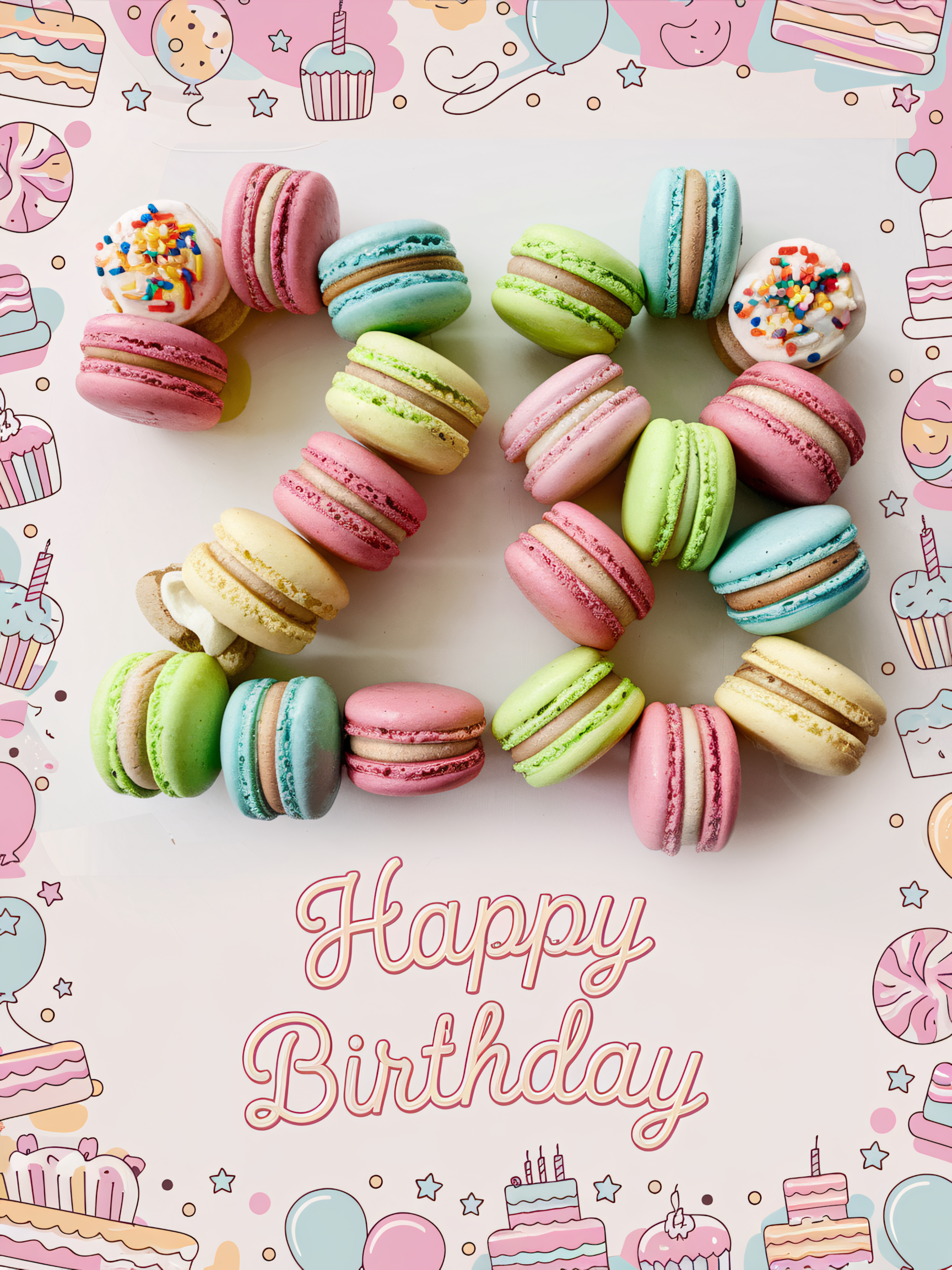 Happy 28th Birthday Macarons