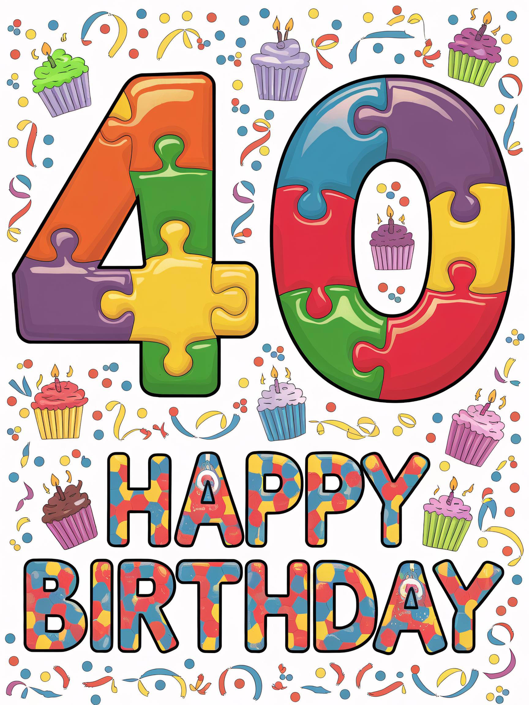 40th Birthday Puzzle Celebration