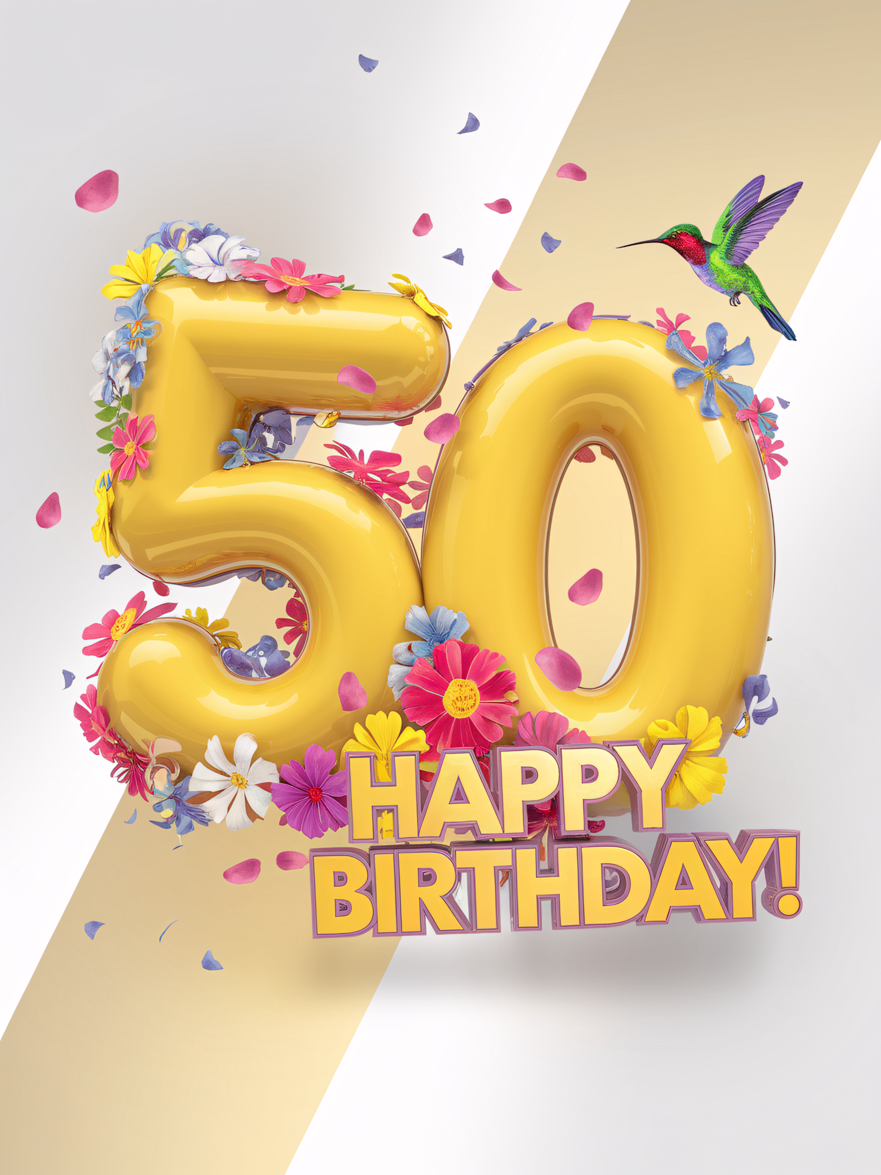 50th Birthday Floral Celebration