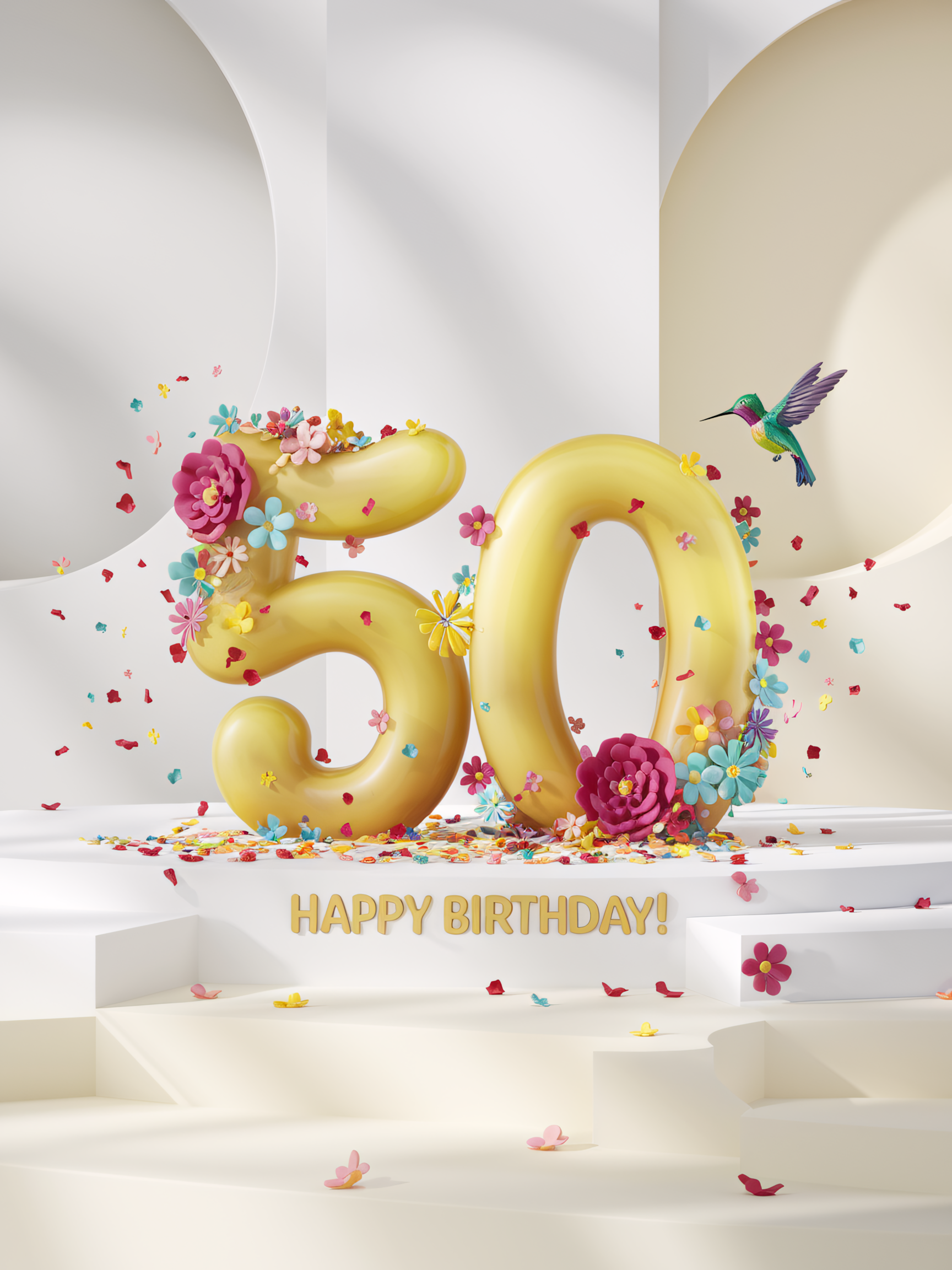 50th Birthday Floral Celebration