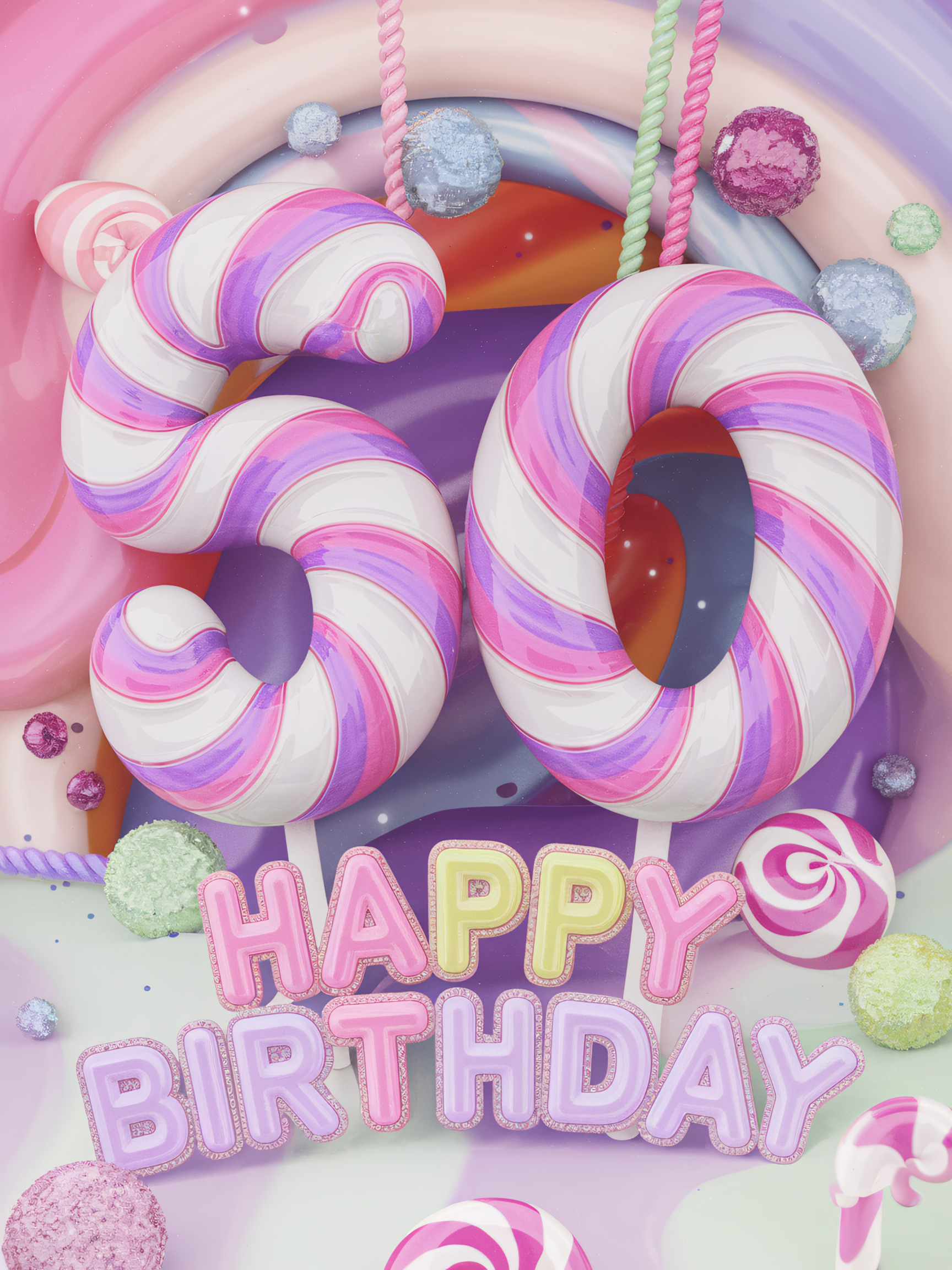 Happy 50th Birthday: Sweet Candy Celebration