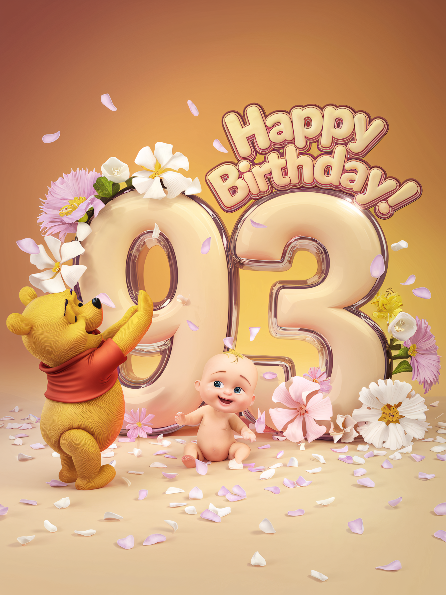Happy 93rd Birthday Winnie the Pooh and Baby