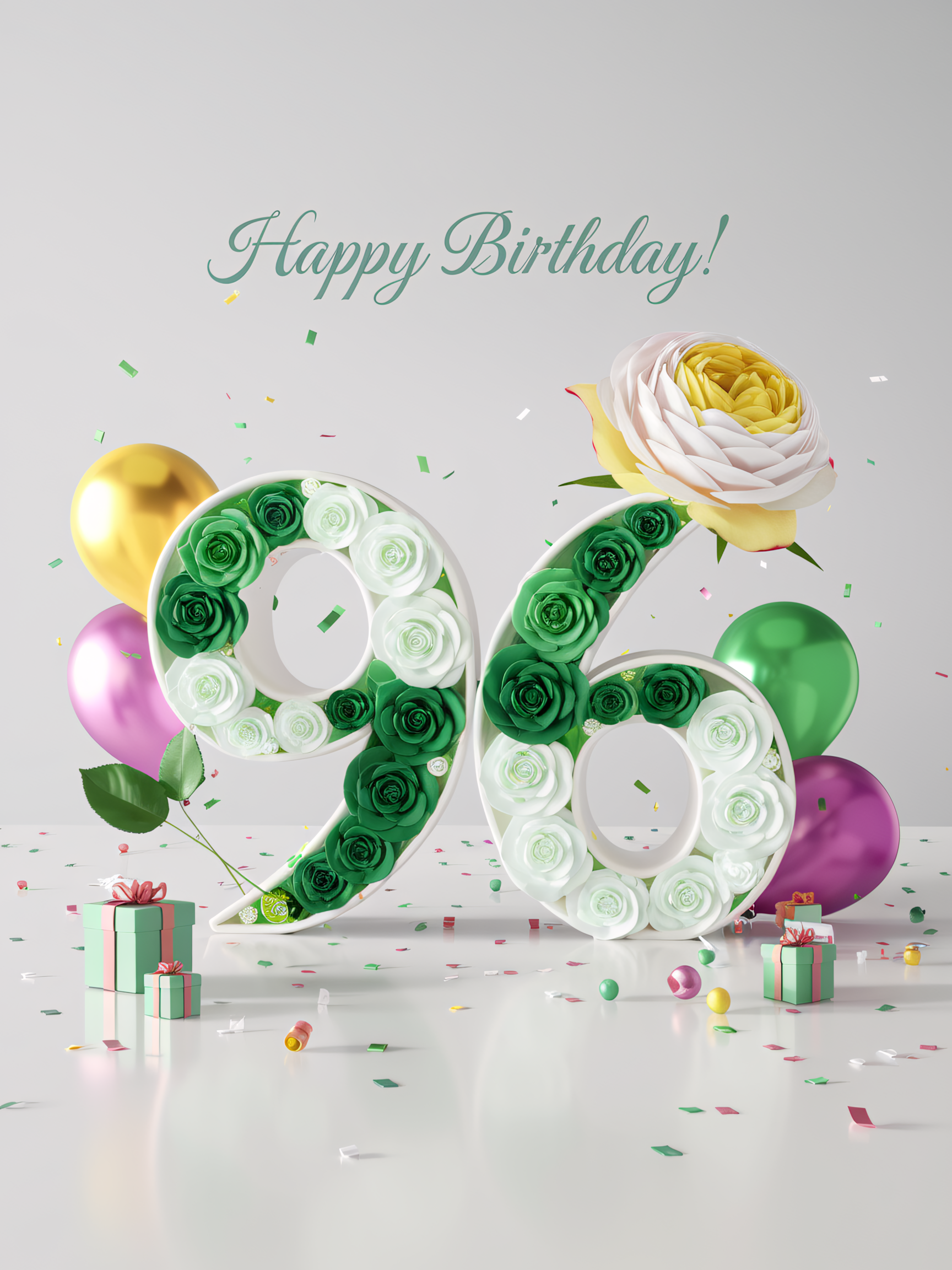 96th Birthday Floral Celebration