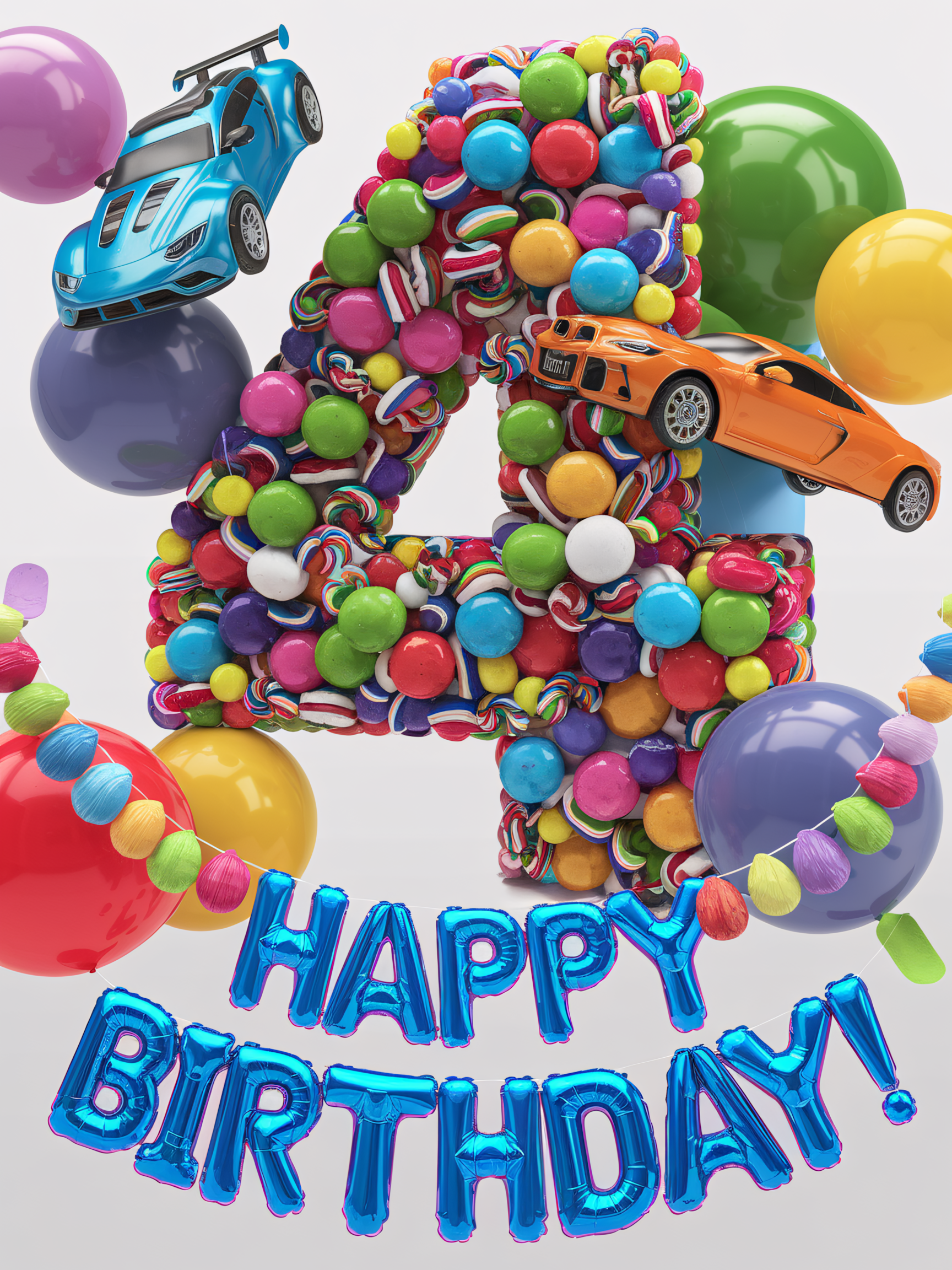 4th Birthday Candy Celebration