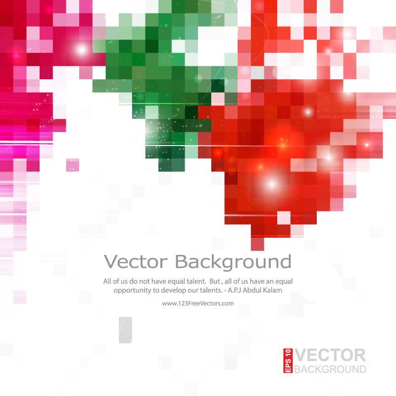 Red Green Square Background Pattern