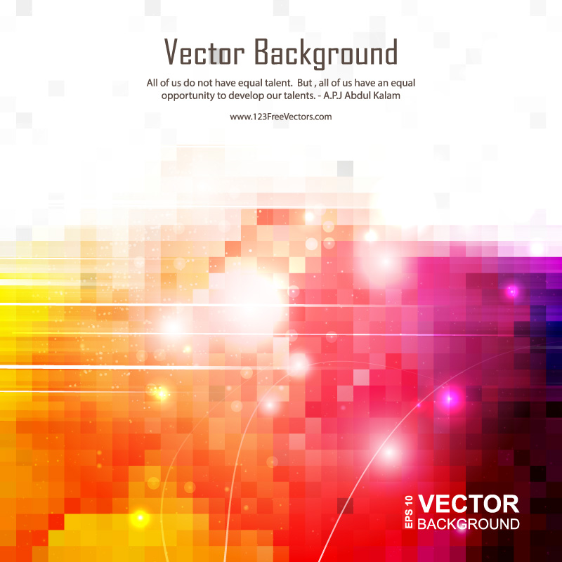 Red Yellow Square Shape Background Template