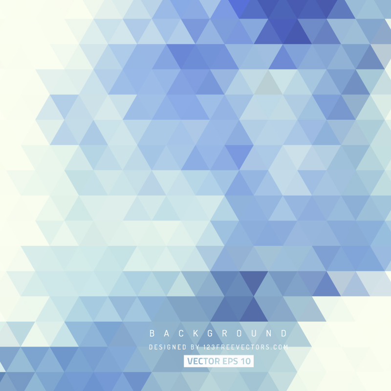 Blue Geometric Triangle Background Pattern