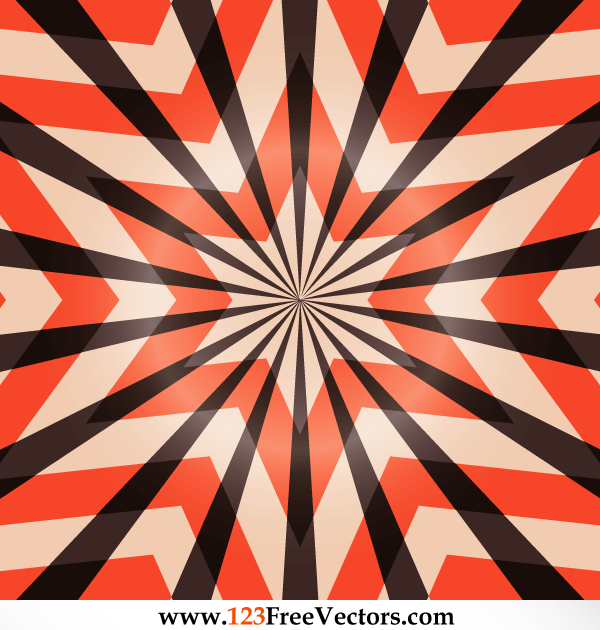 Abstract Star Optical Illusions Vector Free Download