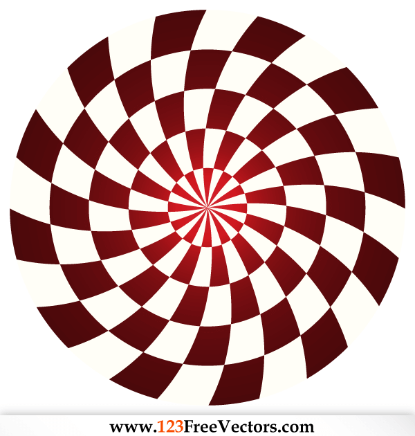 Colorful Optical Illusion Background Illustration