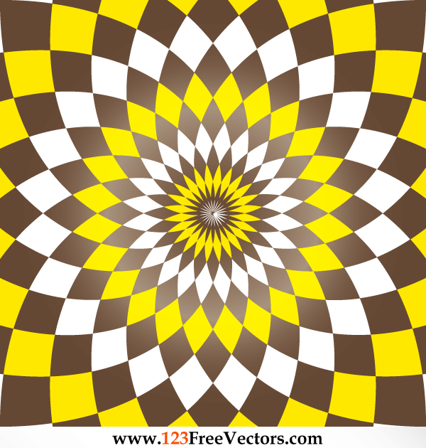 Flower Optical Illusion Abstract Graphics