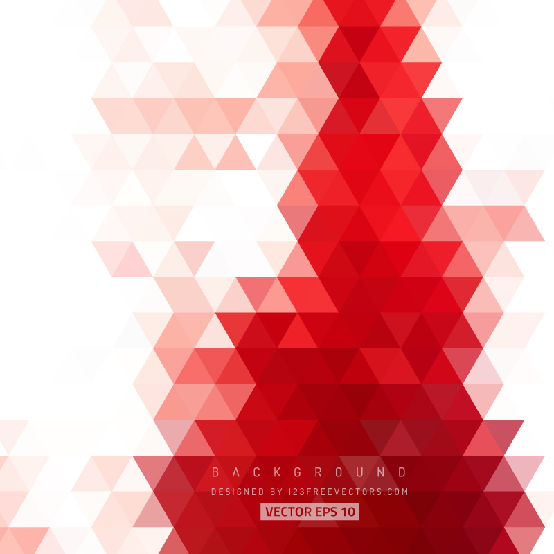 Red Abstract Triangle Background
