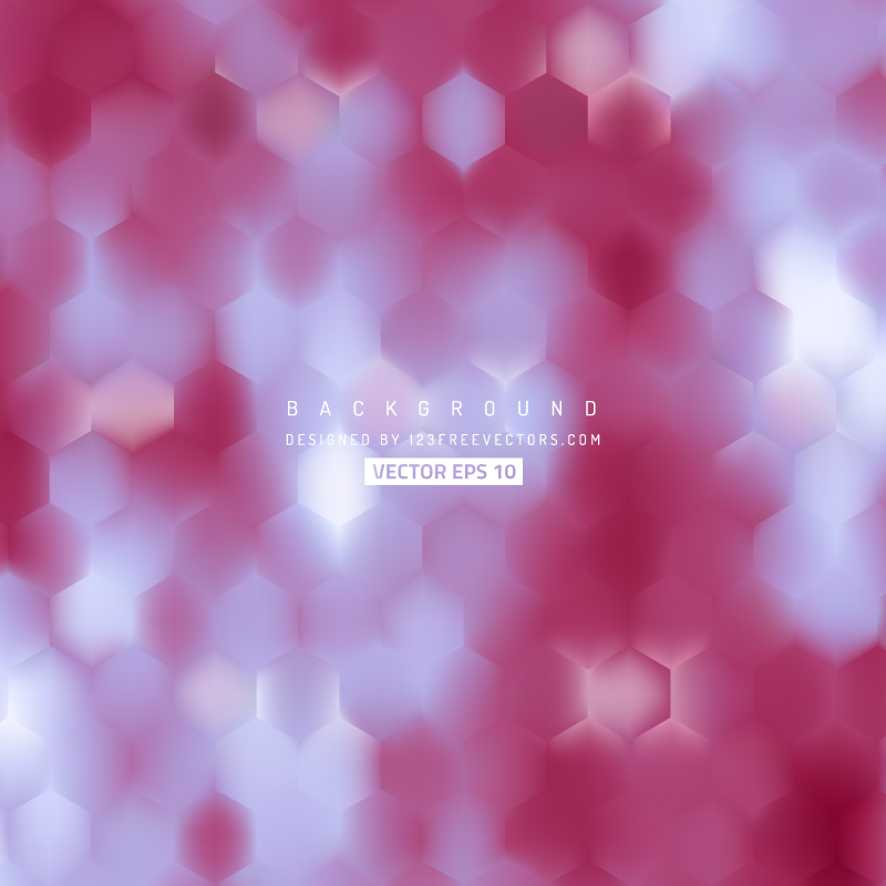 Abstract Light Blue Red Hexagon Background