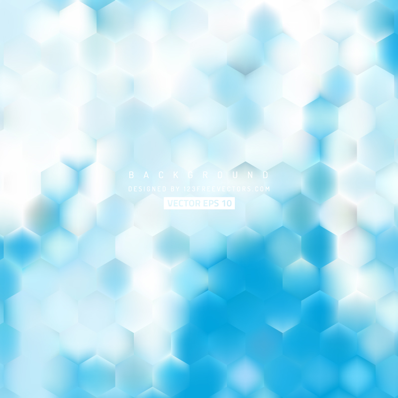 Light Blue Hexagon Background