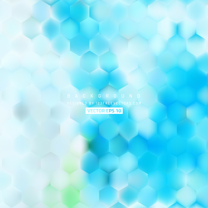 Light Blue Hexagon Pattern Background Design