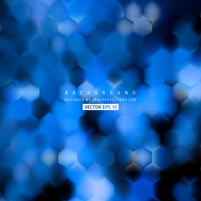 Navy Blue Hexagon Pattern Background Design