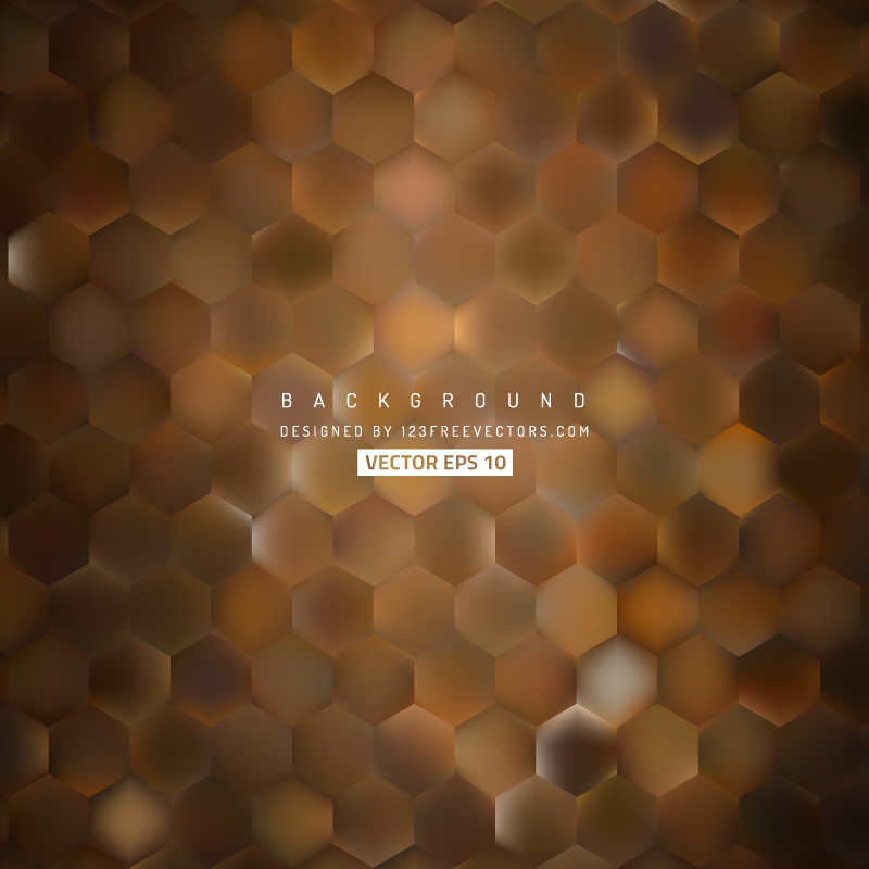 Dark Brown Hexagon Background