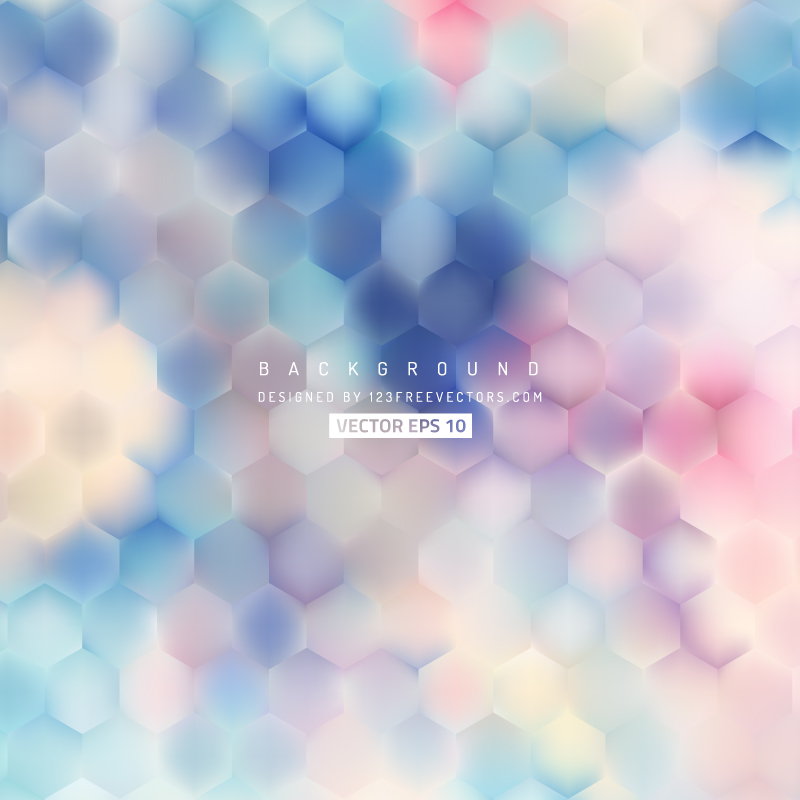 Light Color Hexagon Background Template
