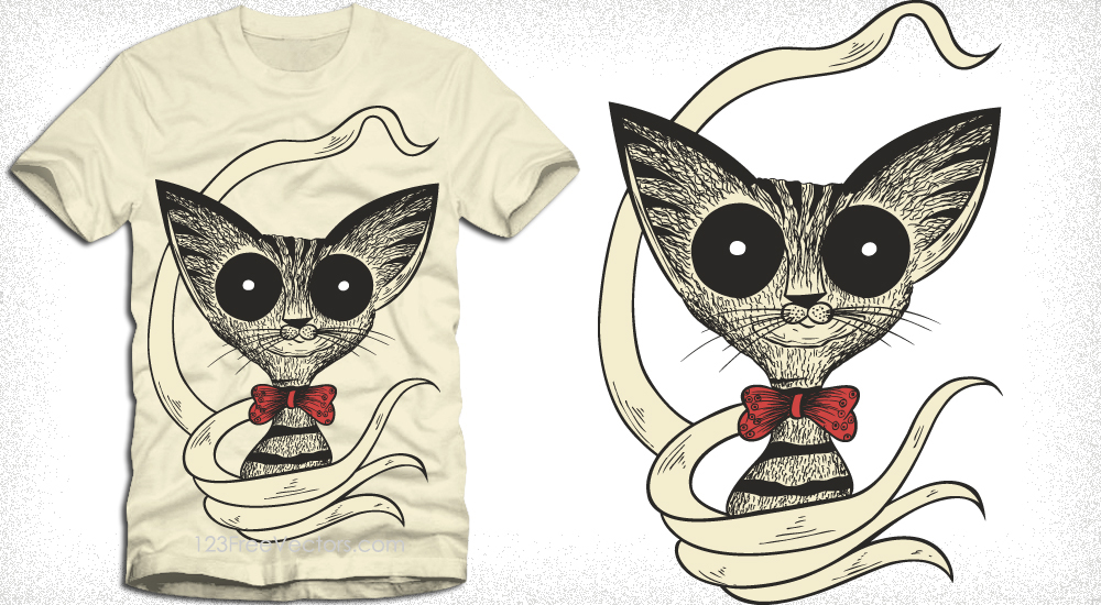 Download Cute Cartoon Bunny Rabbit Vector T-Shirt Design