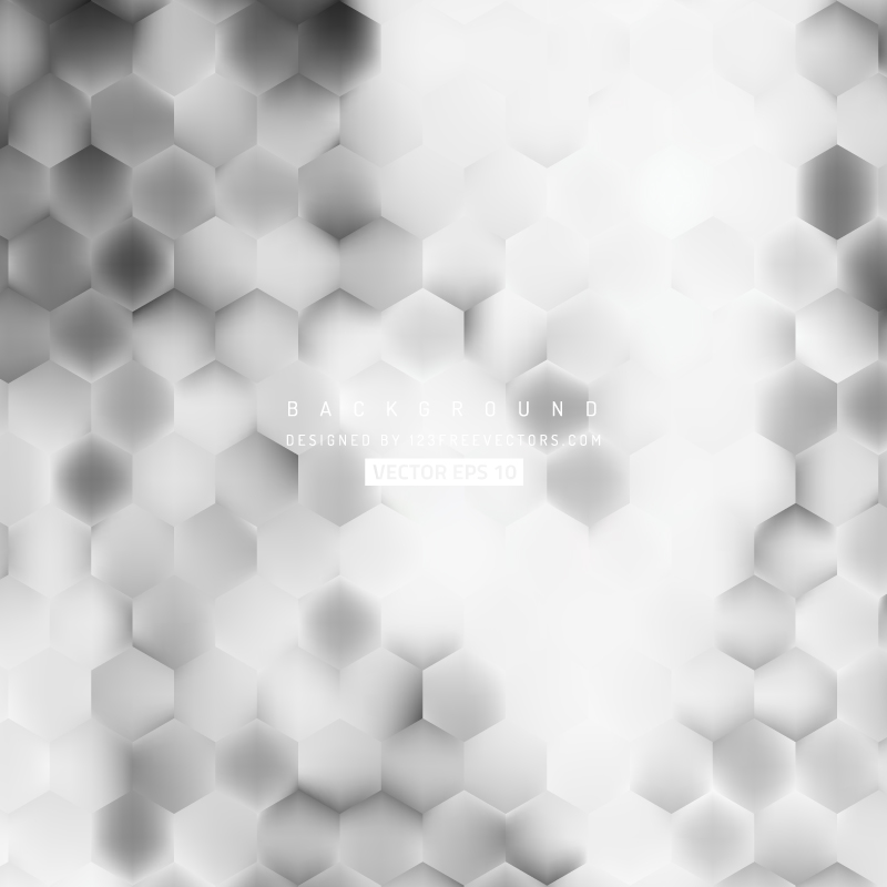 Abstract Light Gray Hexagon Background Pattern
