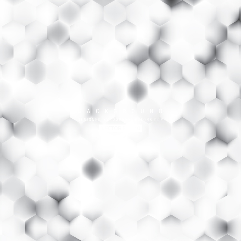 Abstract White Hexagon Background Pattern