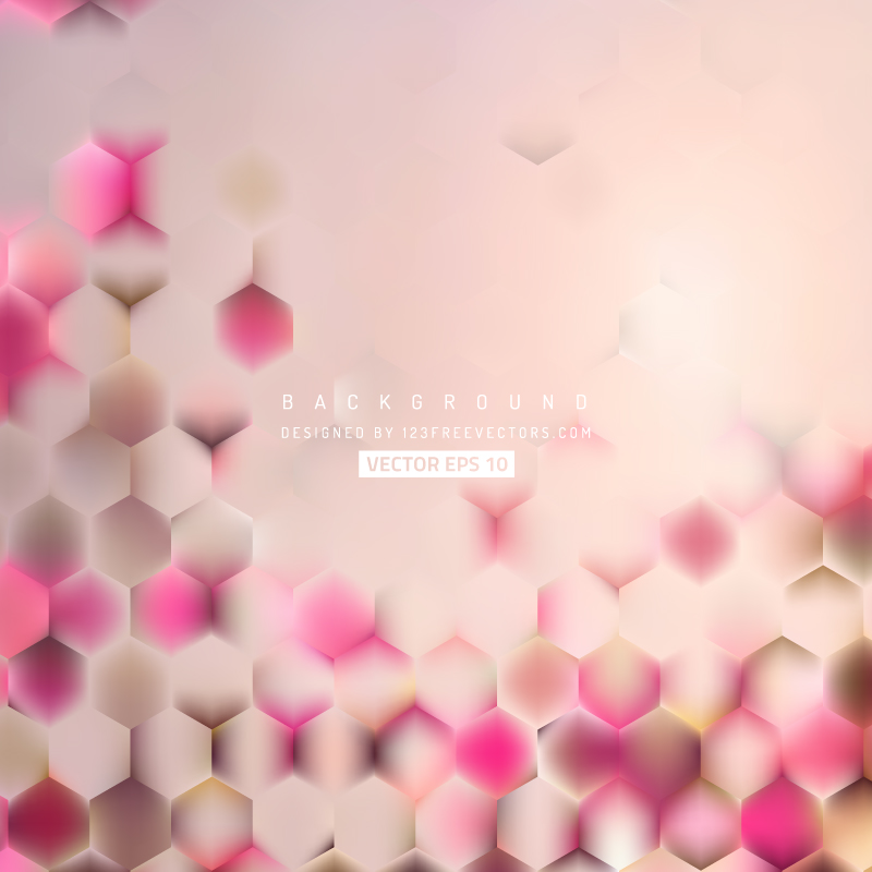 Light Pink Hexagon Background