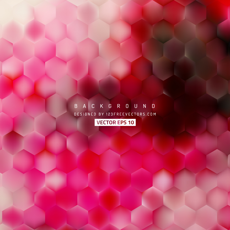 Pink Hexagon Background