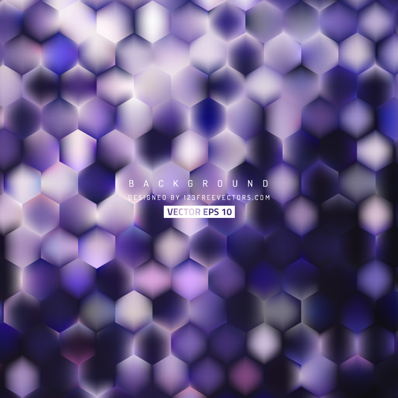 Abstract Dark Purple Hexagon Pattern Background Design