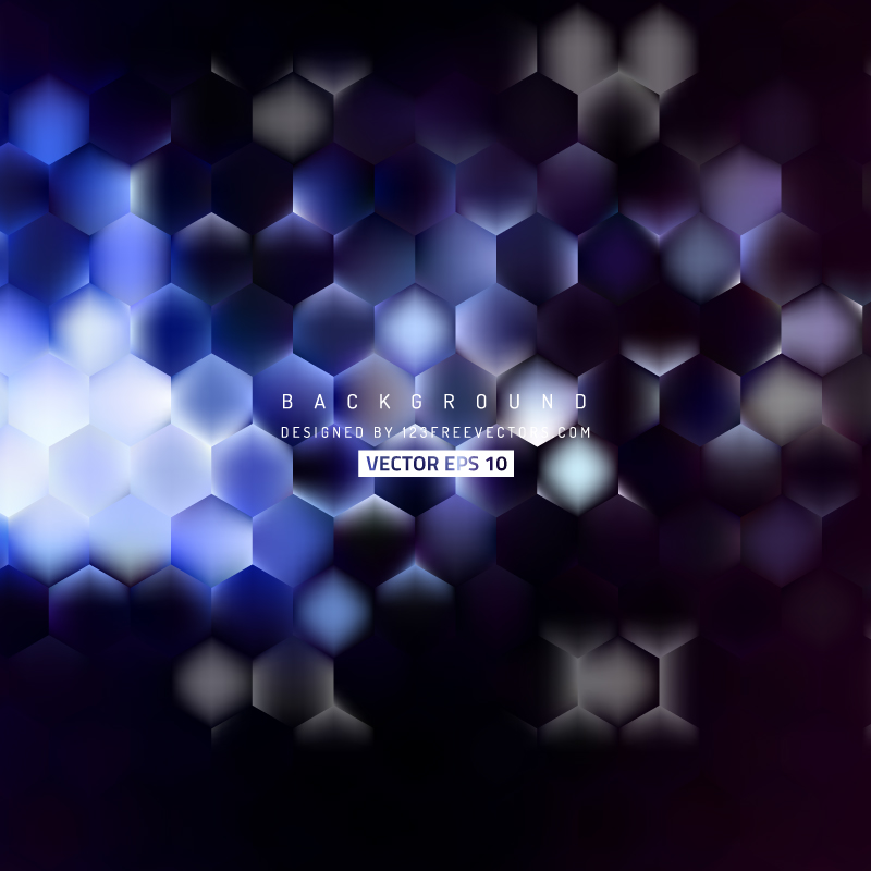 Purple Black Hexagon Background Template