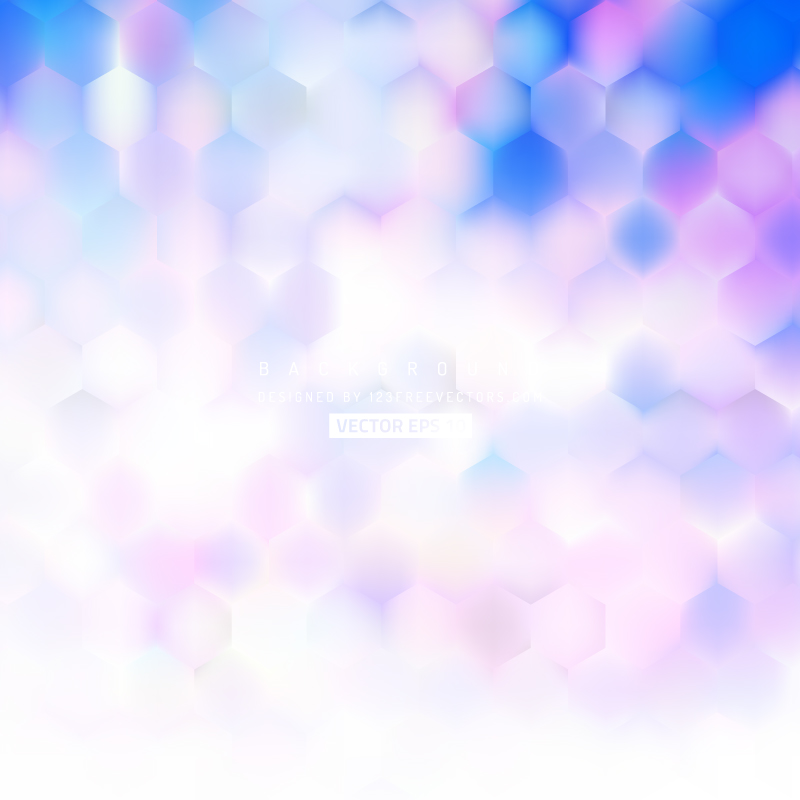 Blue Purple Hexagon Background