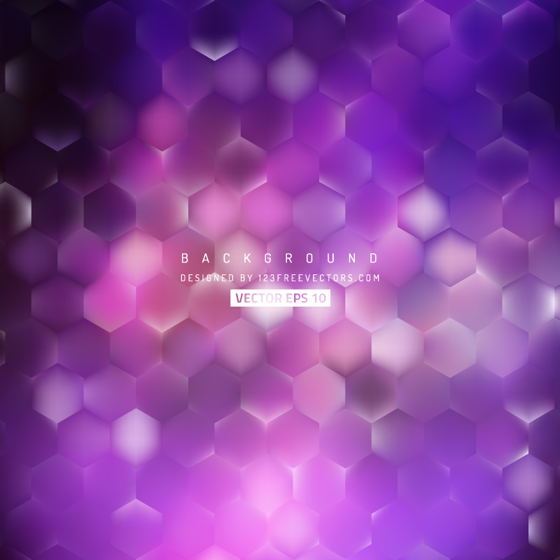 Purple Hexagon Background Template
