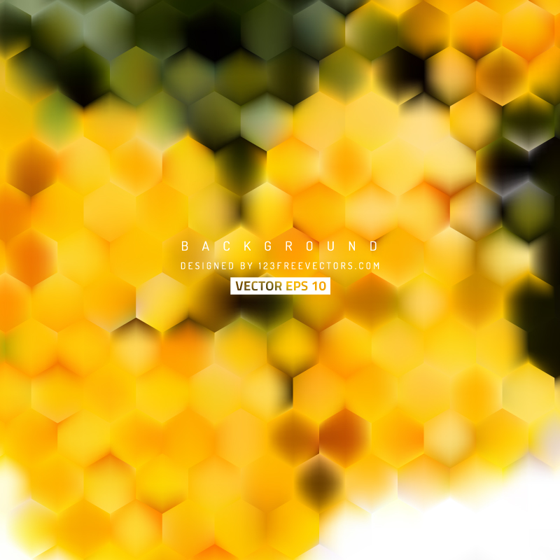 Yellow Hexagon Background