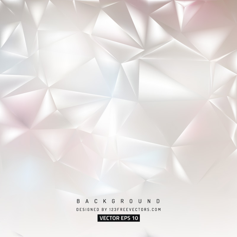 Abstract White Polygon Background Template