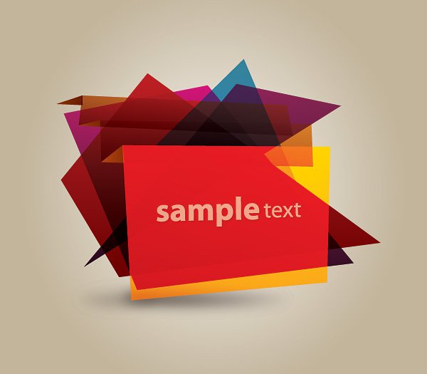 Abstract Banner Free Vector