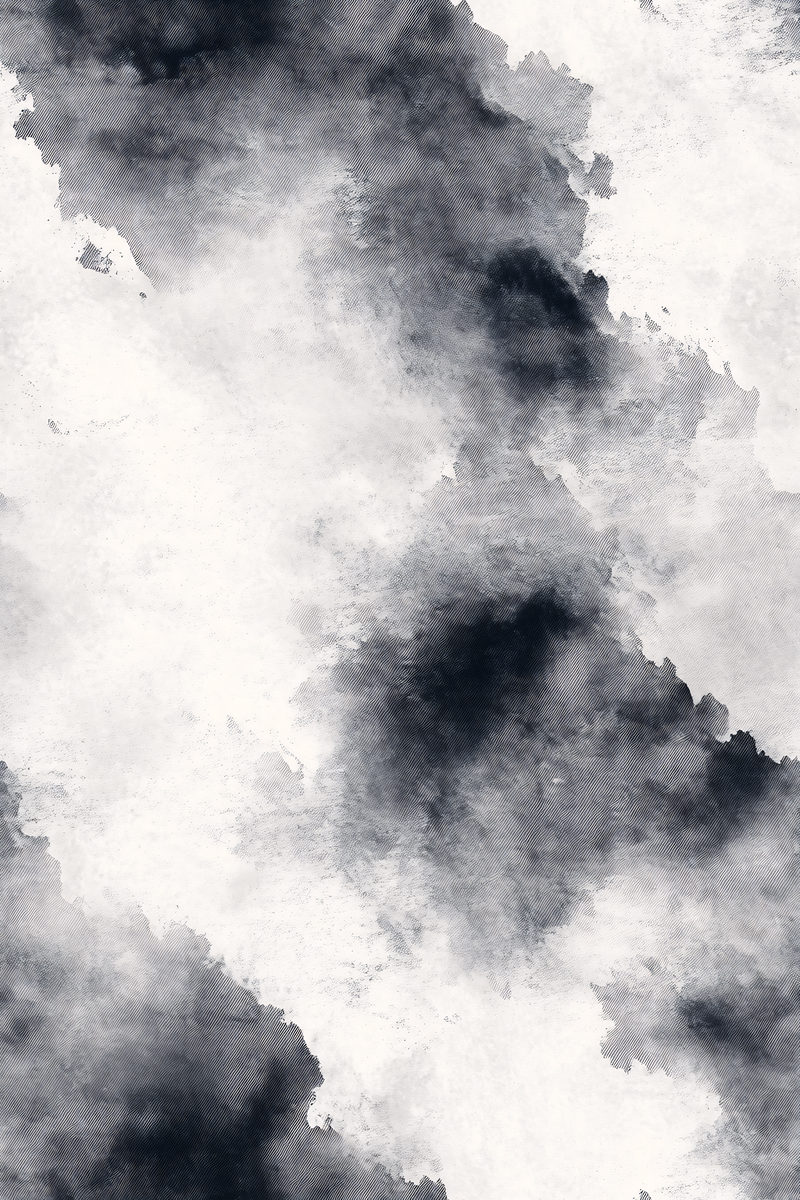 Abstract Black And White Watercolor