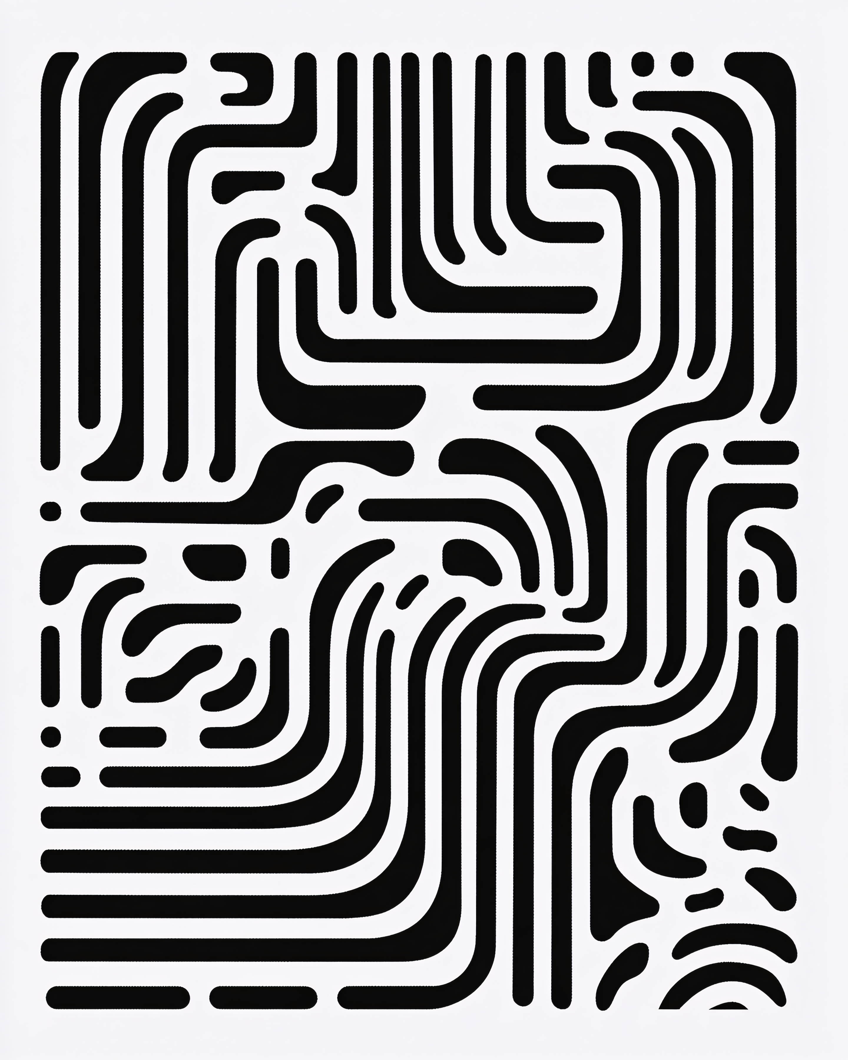 Abstract Black Line Pattern