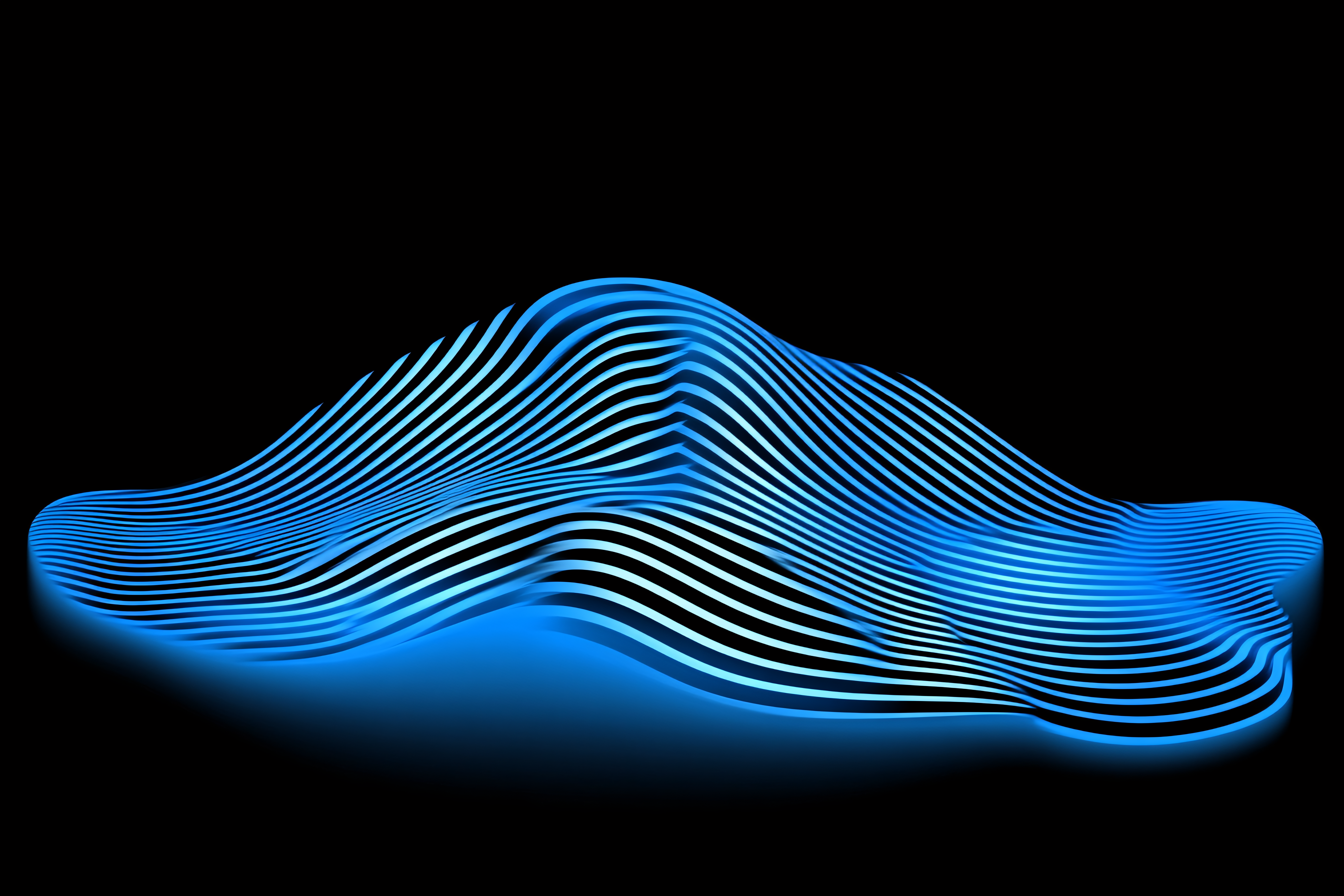 Abstract Blue Waves