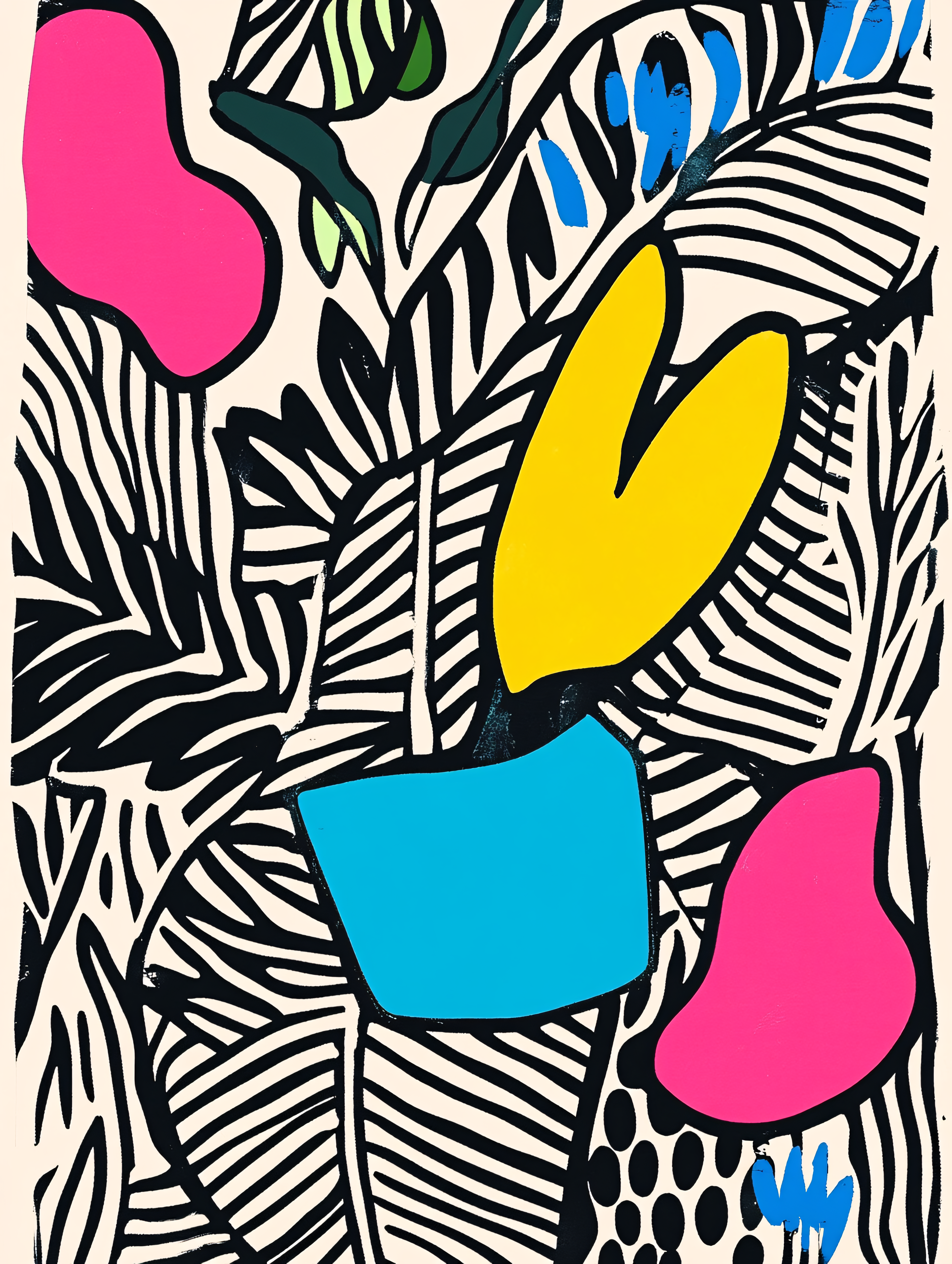 Abstract Botanical Composition