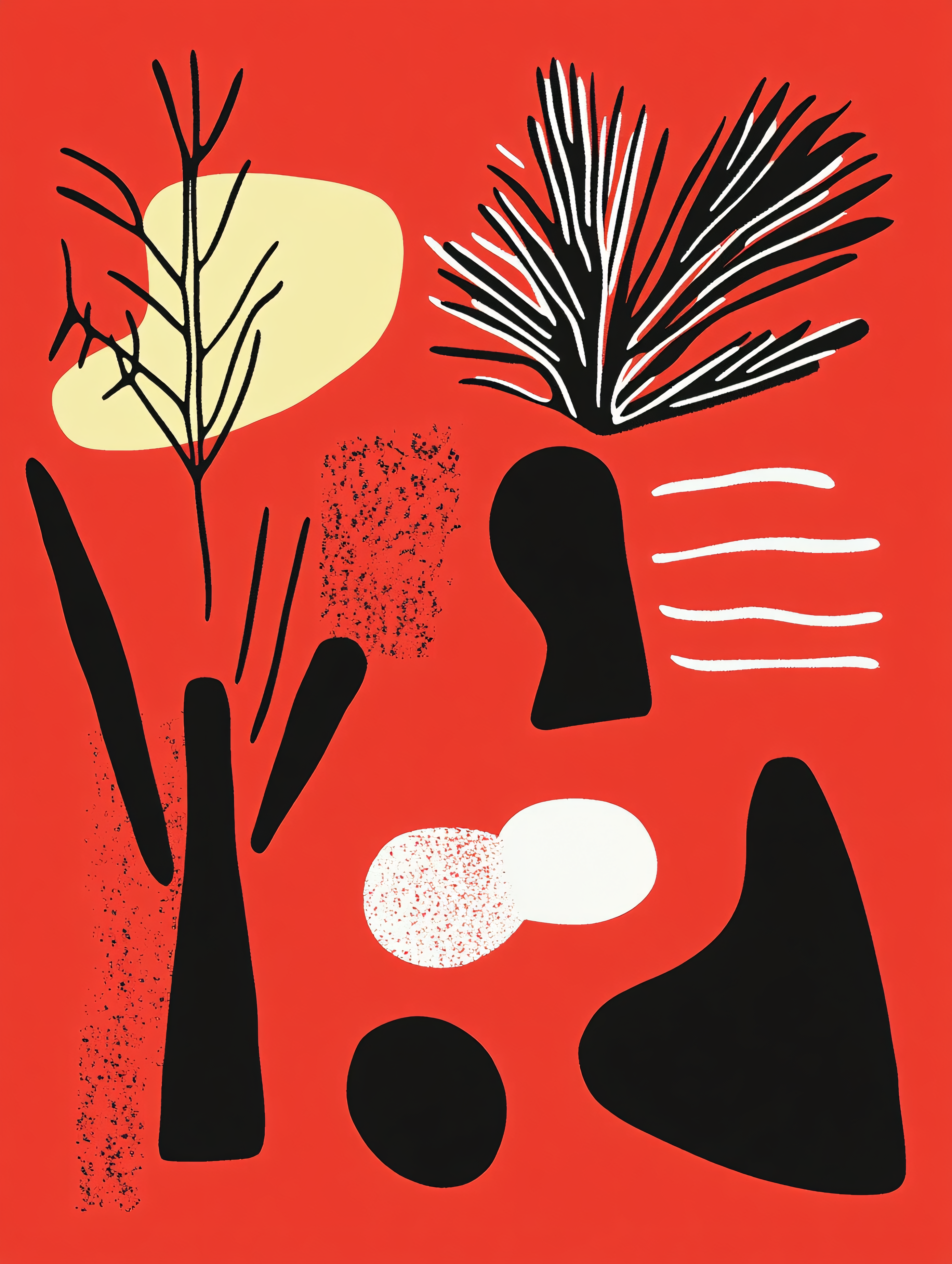 Abstract Botanical Composition