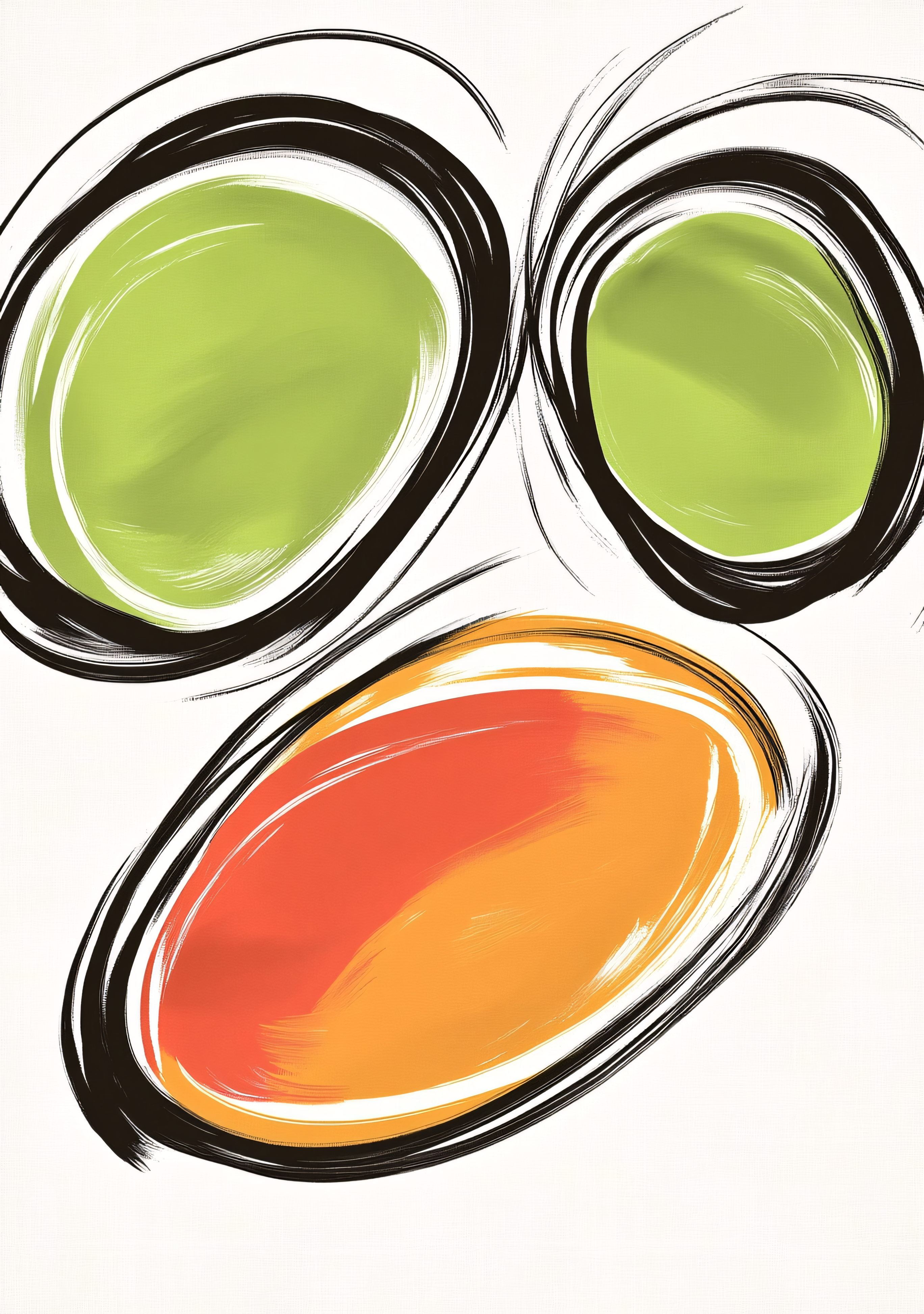 Abstract Brush Strokes