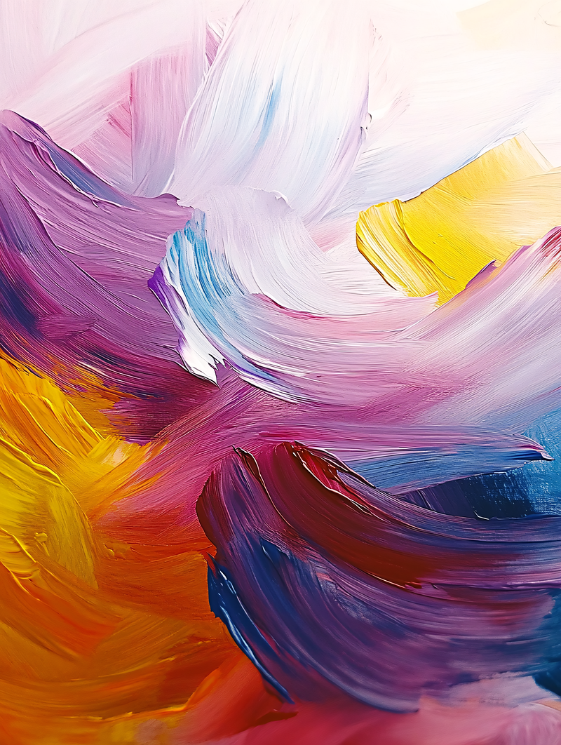 Abstract Brush Strokes Painting