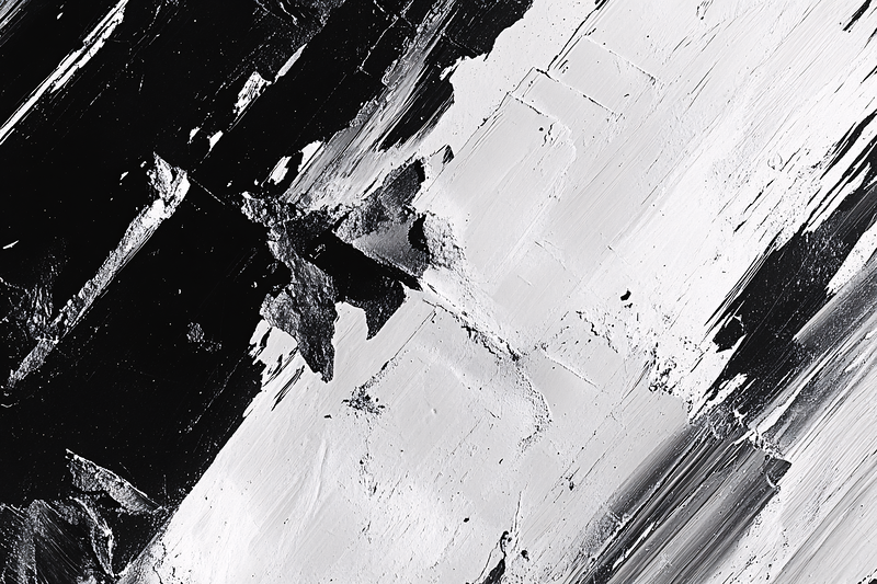 Abstract Brushstroke Contrast