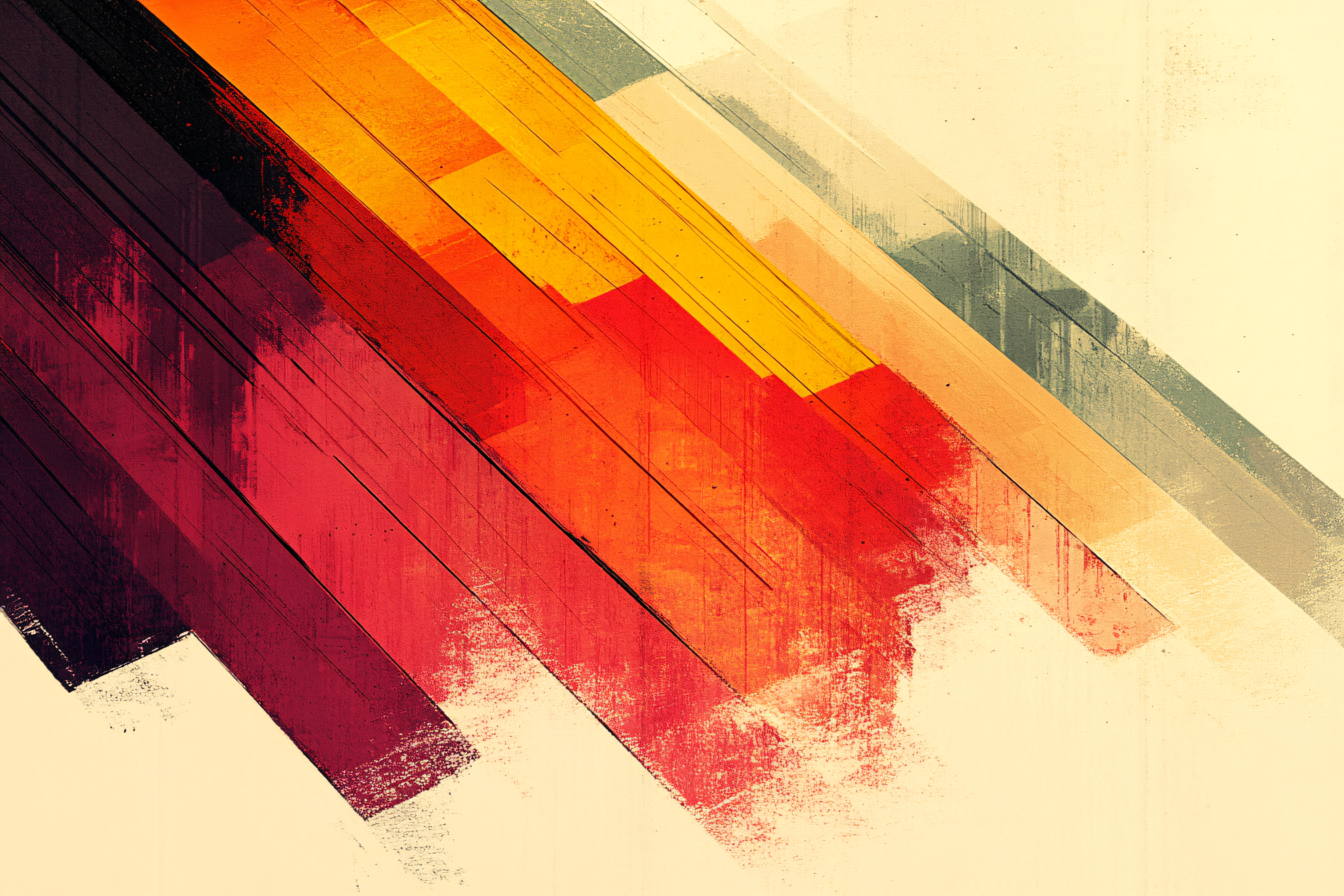 Abstract Brushstroke Pattern